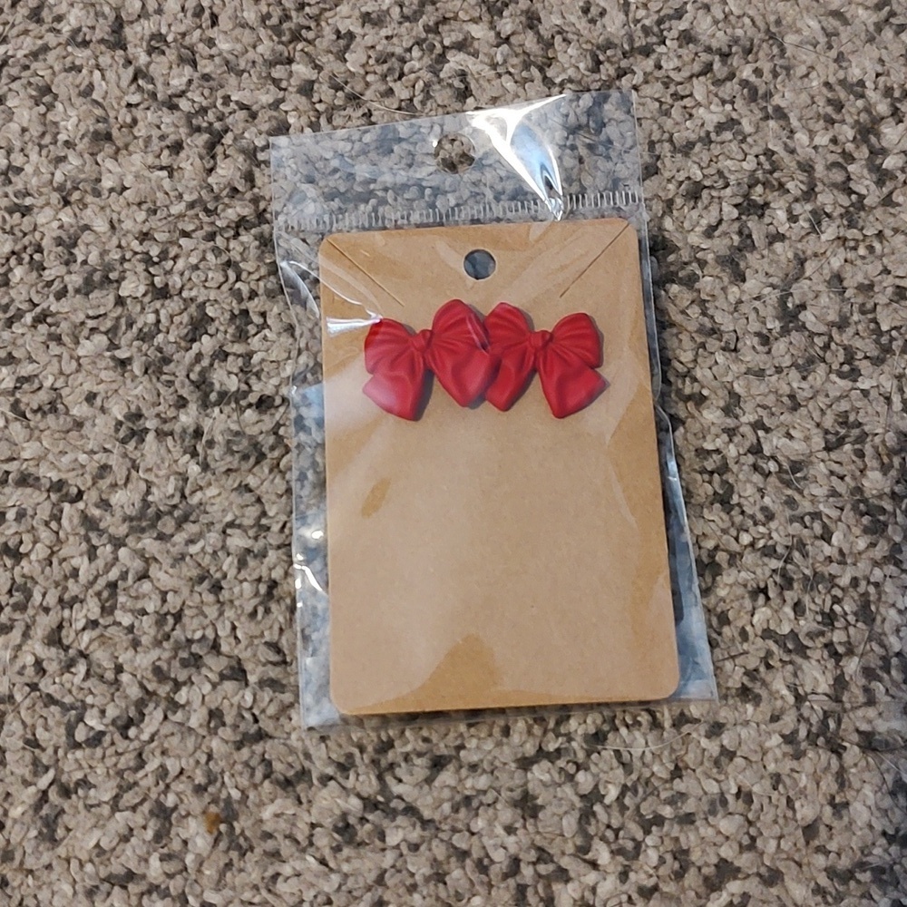 5 For $20 Red Bow Earrings